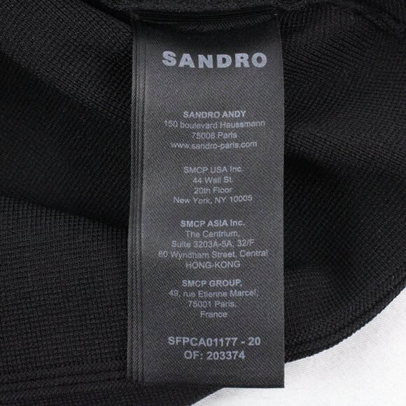 NWT Sandro Fleuri Sleeveless Cardigan with Floral Trim & Faux Pearls Size 2 - Picture 8 of 9